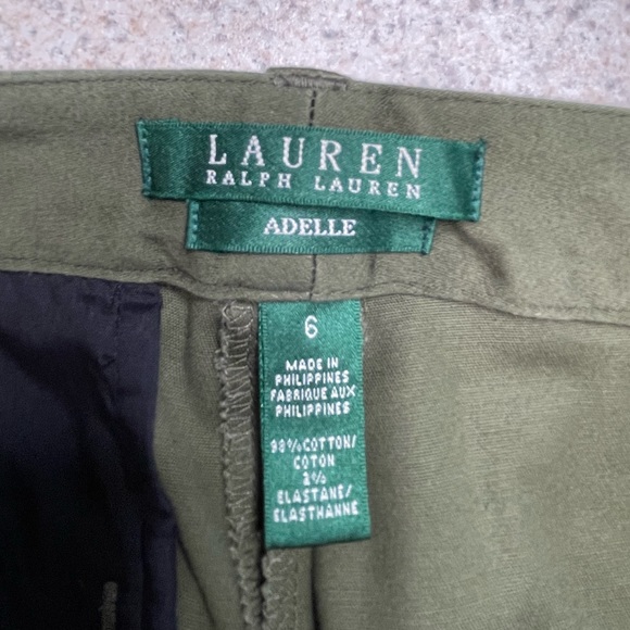 Lauren Ralph Lauren Green Adelle Pants Size 6 - Picture 3 of 8